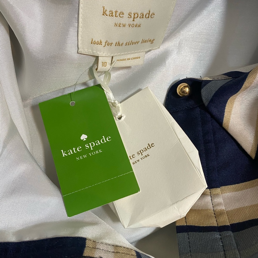 Kate Spade Navy & Cream Striped Dress - Picture 3 of 5